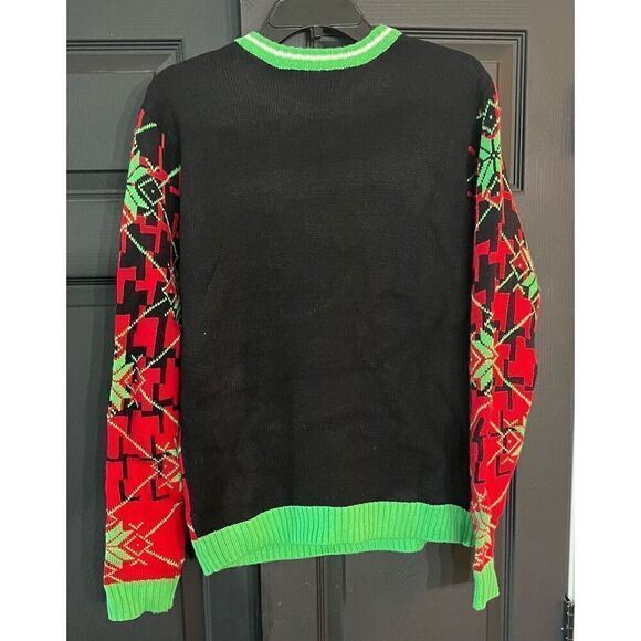 Men's Crewneck Who's Got Santa's Milk Christmas Sweater. - Picture 3 of 6